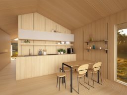 Küche mit Stauraum im Tiny House Küche mit Stauraum im Tiny House